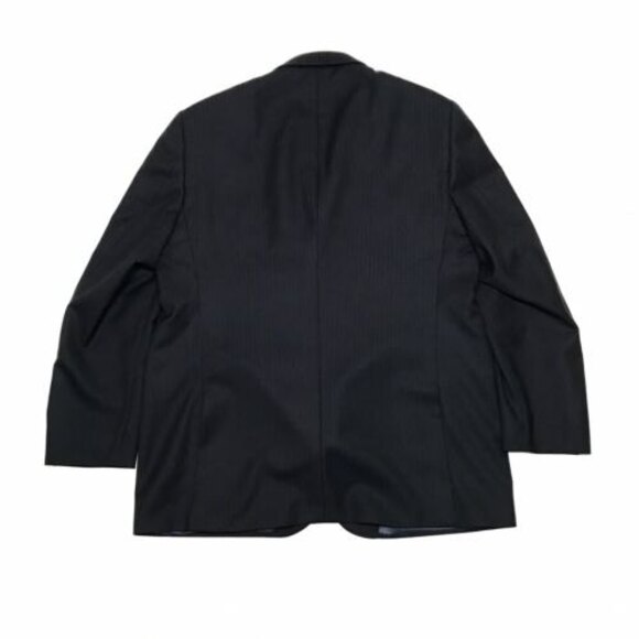 Polo Ralph Lauren Made in Italy Mens Pinstripe Blazer Size 46 R Navy Wool - Picture 2 of 11